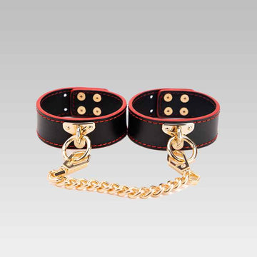 Sex Bondage Black and Red/BLack Ankle Cuffs