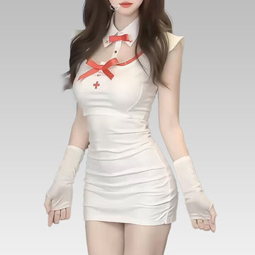 Naughty Nurse Bodycon Cosplay Lingerie Set