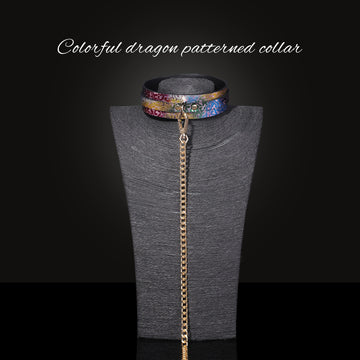 Colorful Dragon Pattrened Collar