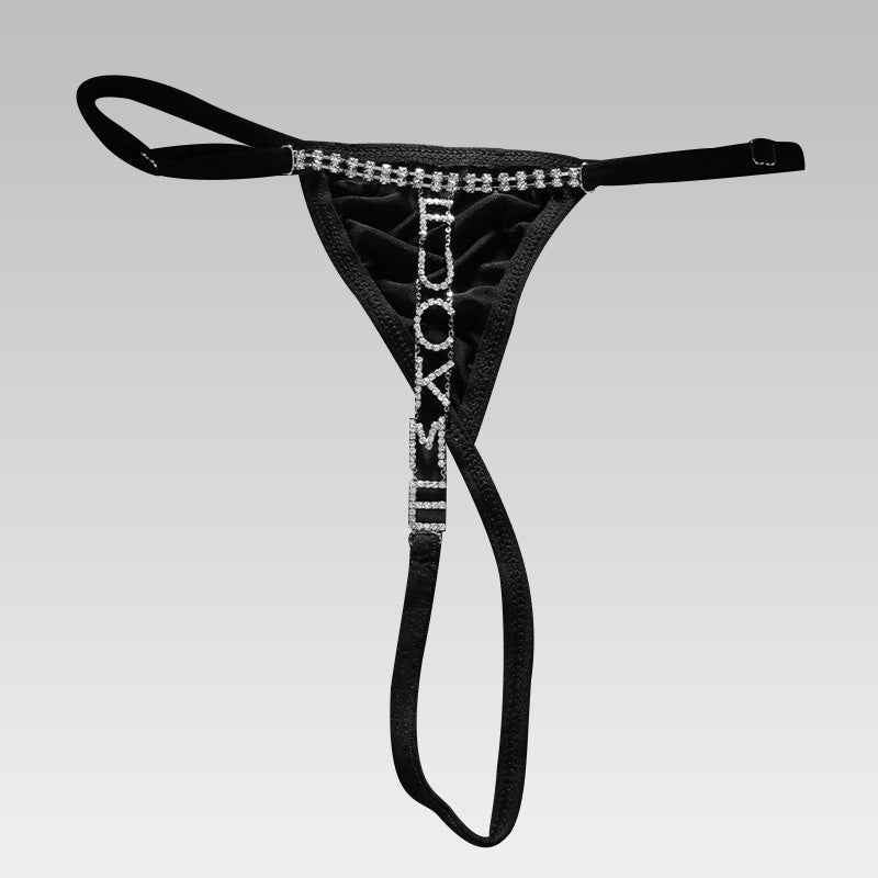 "Fuck Me" Sexy Slutty Underwear Black/Red