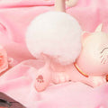 Bunny Tail Silicone Butt Plug – Pink & White