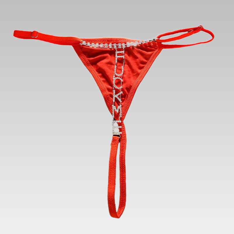 "Fuck Me" Sexy Slutty Underwear Black/Red