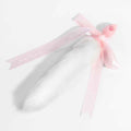 Cute Paw Print Silicone Butt Plug with Fluffy Faux Fur Tail – White & Pink