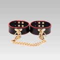 Sex Bondage Black and Red/BLack Ankle Cuffs