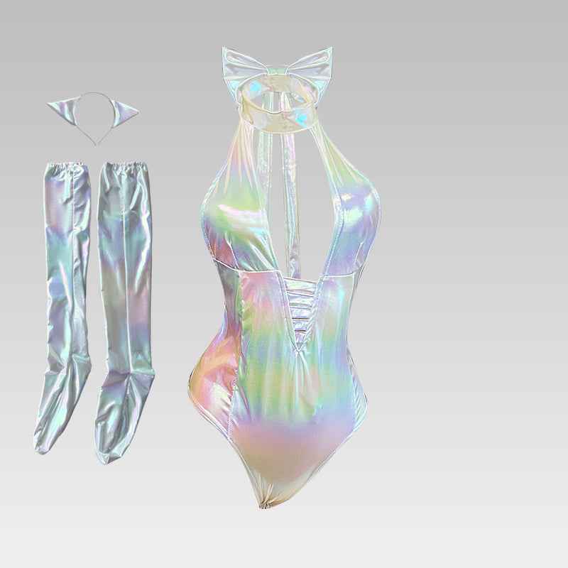 Crotchless Cat Girl Bodysuit