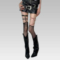 Scarlet Temptation Criss-Cross Thigh High Stockings