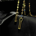 BDSM Golden Nipple Clamps & Collar Set