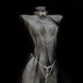 BDSM Silver Nipple Chain & G-String Set