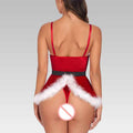 Santa Babydoll Chemise Red Costume