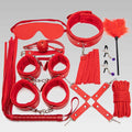 3-Piece BDSM Restraint Bondage Kit Pink/Black/Black