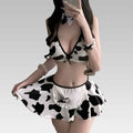 Moo Moo Maid Cow Print Lingerie Cosplay Set