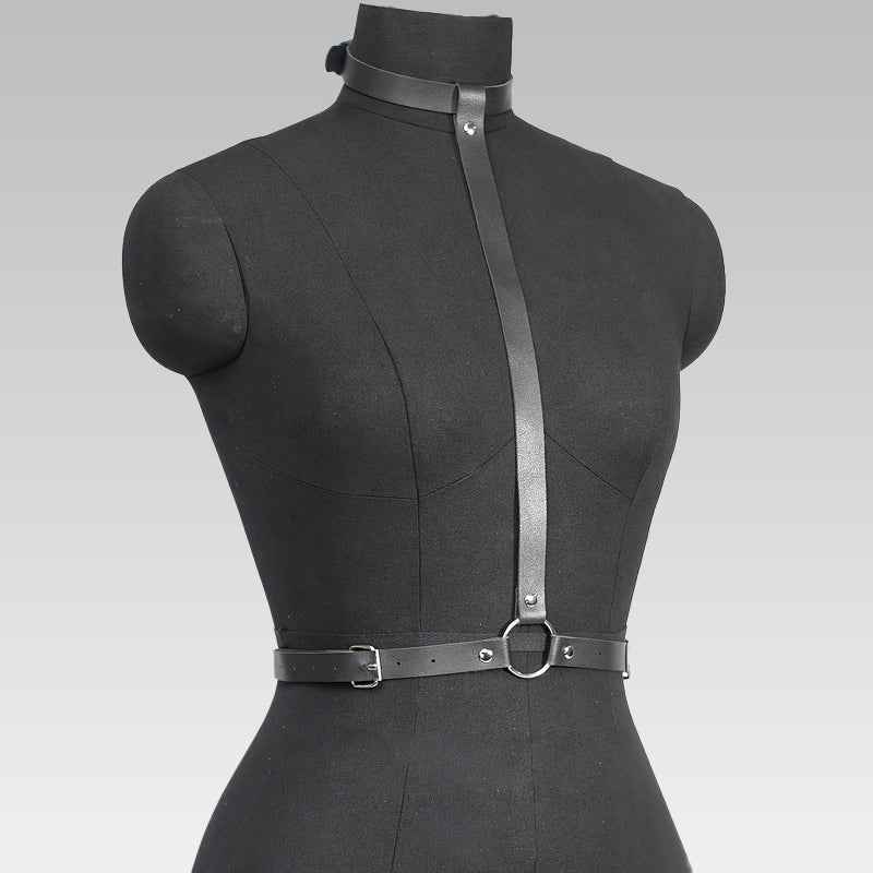 BDSM Faux Leather Chest Harness