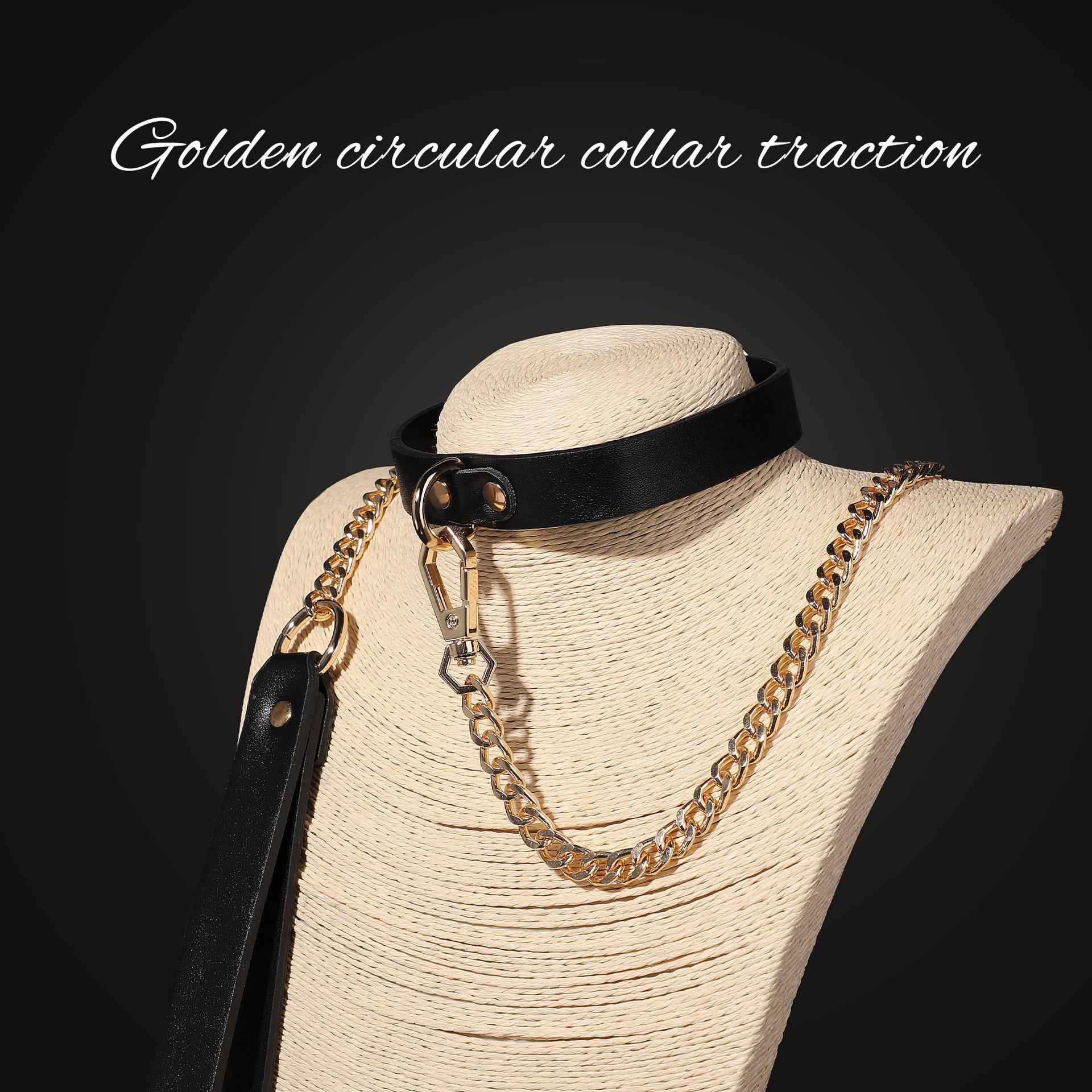 Golden Circular Collar Traction
