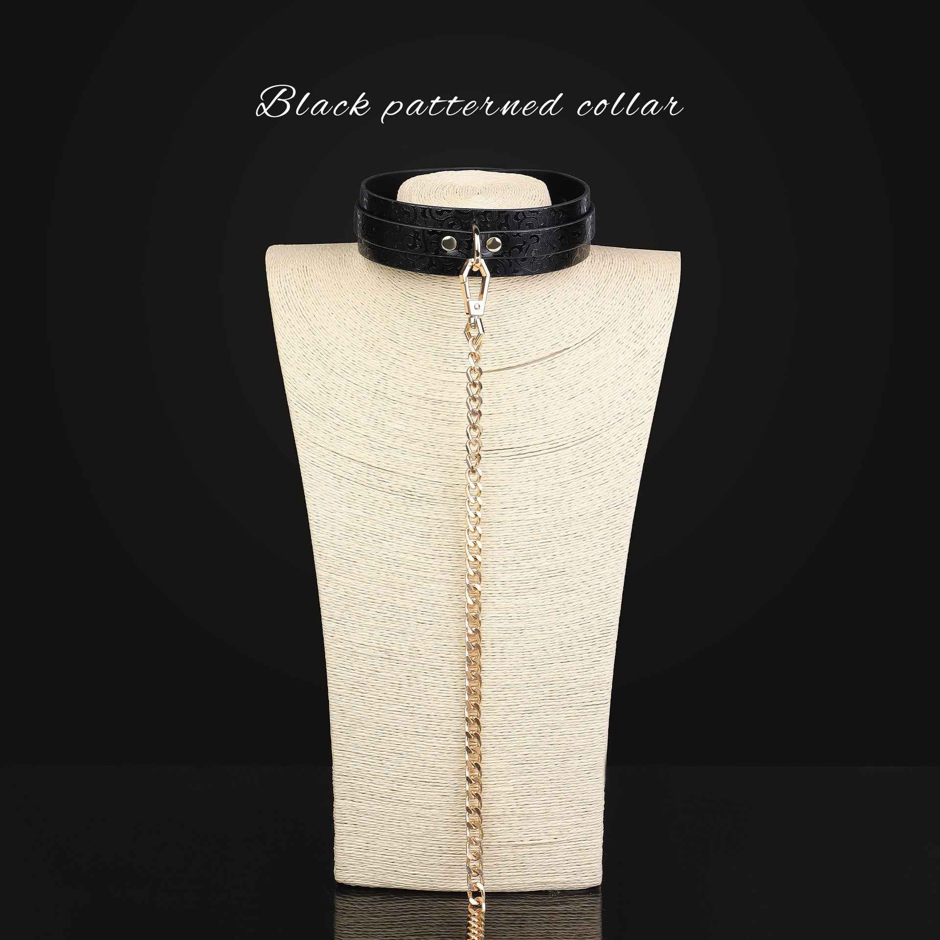 Black Patterned Collar