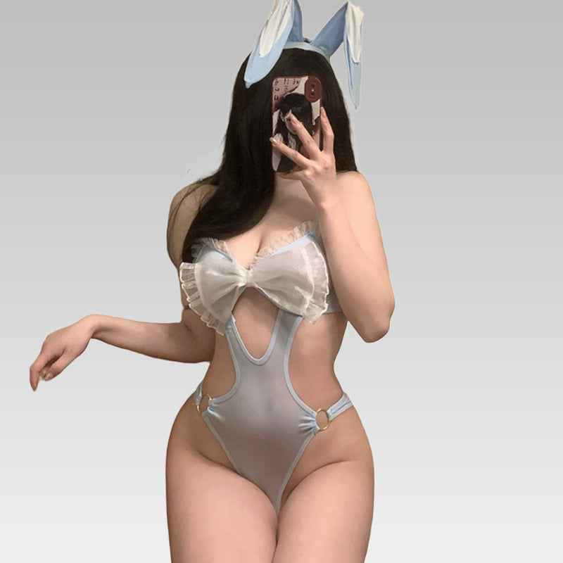 Playful Blue Bunny Girl Costume