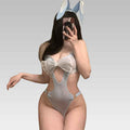 Playful Blue Bunny Girl Costume
