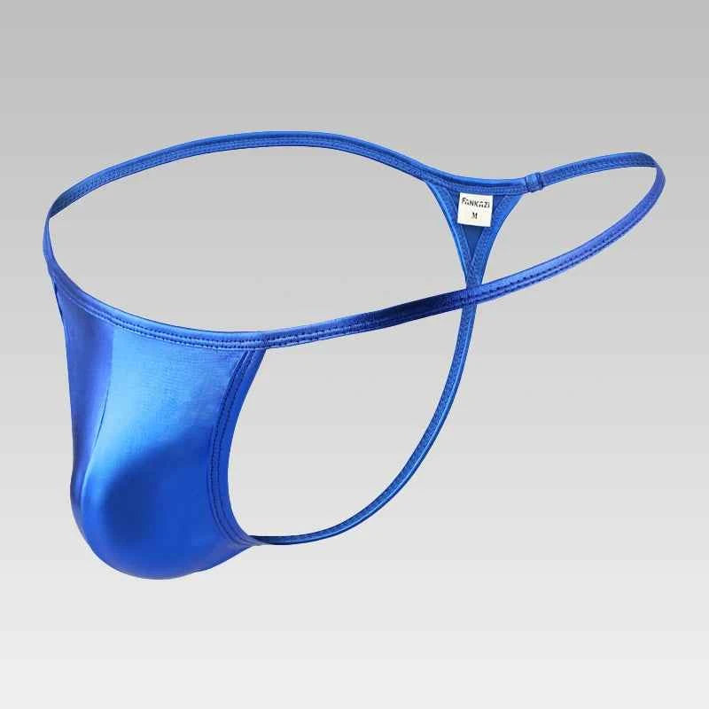 Bluemalelingeriethongunderwearisolateddisplay