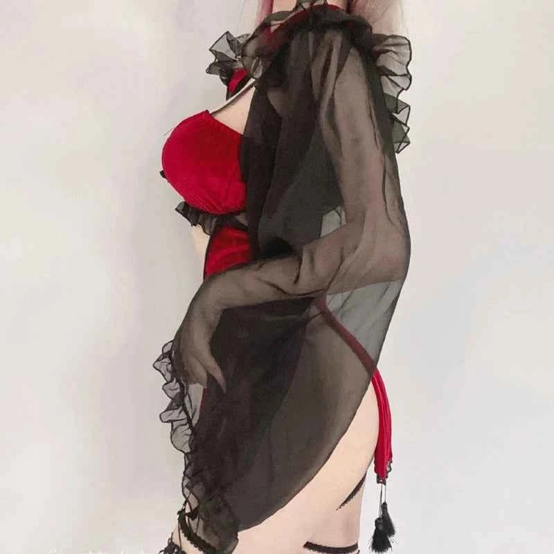 Midnight Witch Cosplay Lingerie Set