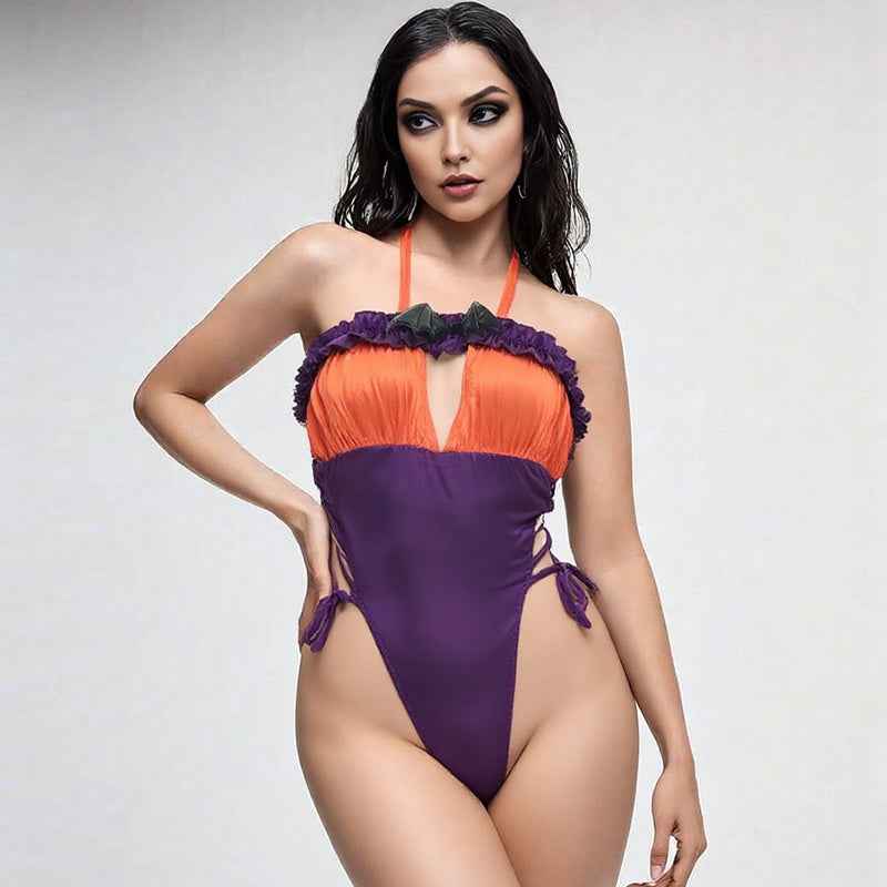 Halloween Ruffled Bodysuit