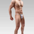 Malemodelwearingwhitethongsideview