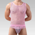 Men’s Fishnet Mesh Tank Top Sexy Lingerie