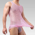 Men’s Fishnet Mesh Tank Top Sexy Lingerie