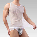 Men’s Fishnet Mesh Tank Top Sexy Lingerie