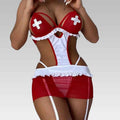 Sexy Red & White Nurse Costume