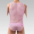 Men’s Fishnet Mesh Tank Top Sexy Lingerie