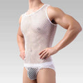Men’s Fishnet Mesh Tank Top Sexy Lingerie