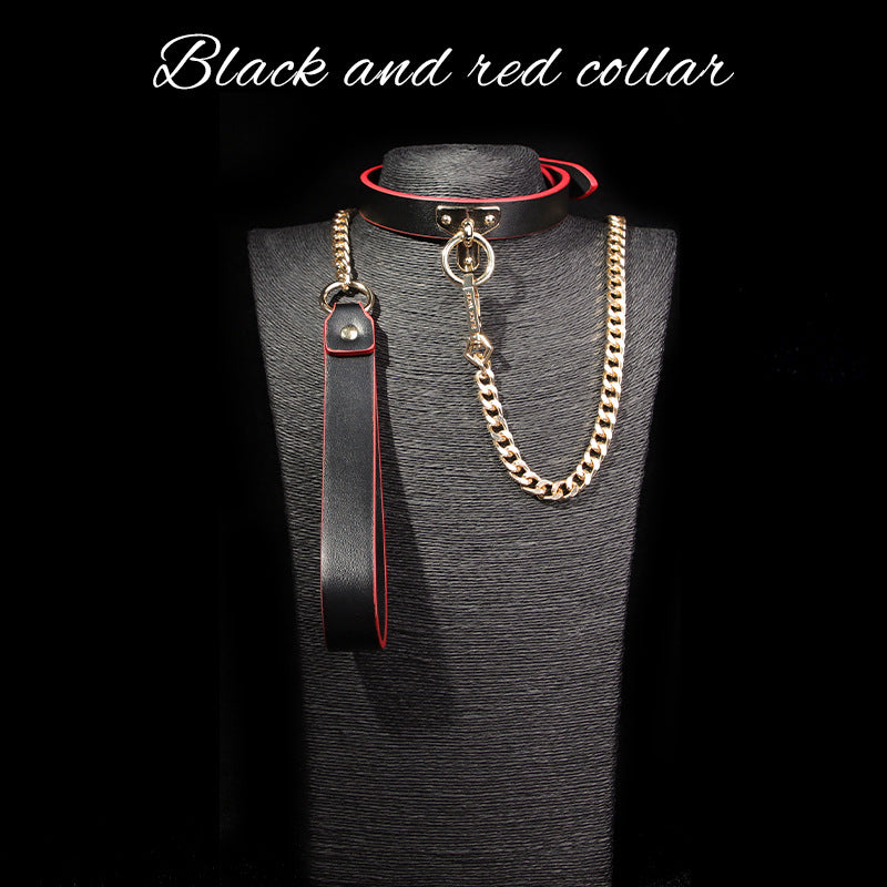 Black and Red T-collar