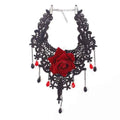 Gothic Rose Lace Choker Necklace