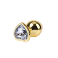 Clear Heart Gem Plug
