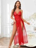 Long Lace Side Split Night Gowns