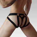 Men’s Erotic Strappy Open-Back Jockstrap Underwear