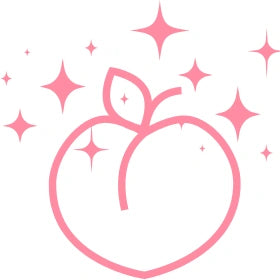 Cheeky peach butt lingerie icon symbolizing sexy playful underwear
