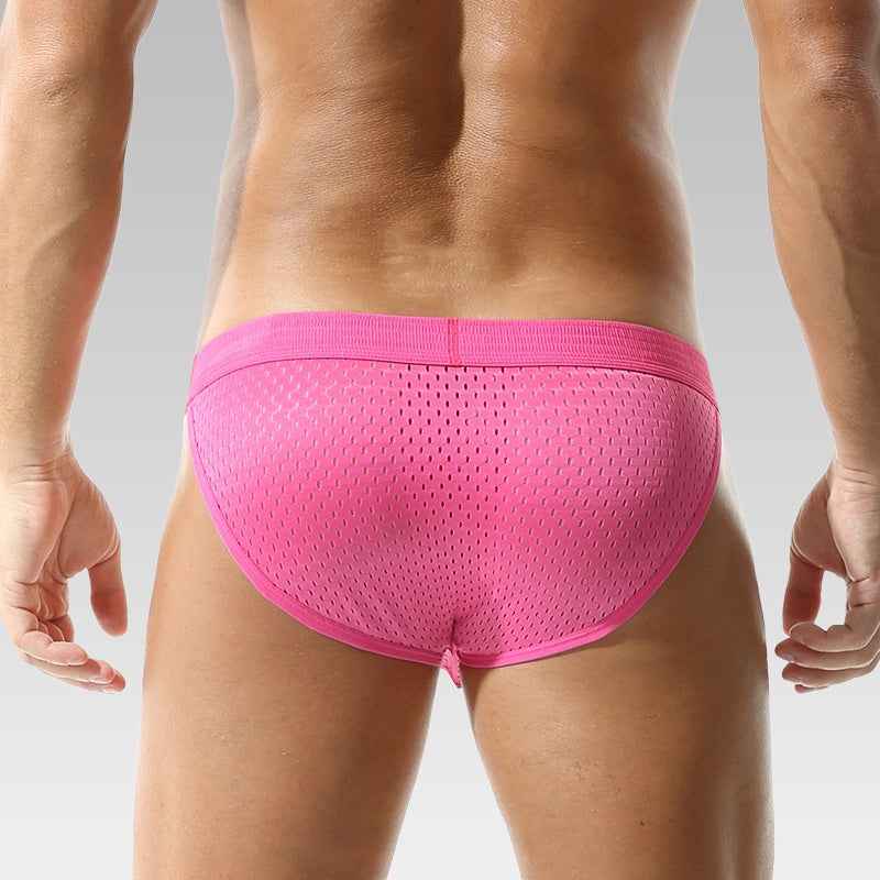 Men’s Sheer Mesh See-Through Briefs