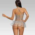 Silver Fairy Mesh Lingerie Dress