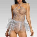 Silver Fairy Mesh Lingerie Dress