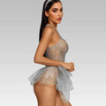 Silver Fairy Mesh Lingerie Dress