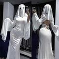 Cosplay Ghost Backless Dress With Mask